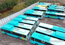 운행 멈춘 춘천시내버스