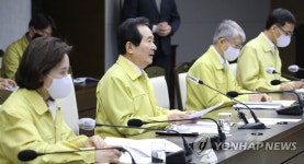국정현안점검조정회의 주재하는 정세균 총리