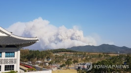 안동 풍천면에 산불…헬기 2대 투입 진화 중