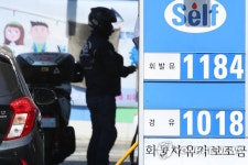 국제 유가 불안‥휘발유값 하락 지속