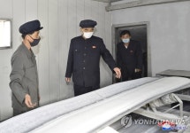 남흥청년화학연합기업소 시찰하는 북한 박봉주