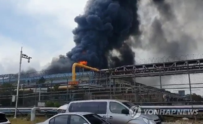 포항 포스코 공장서 화재 발생 | 포토뉴스