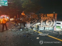 제2자유로 역주행 음주운전사고 처참한 현장