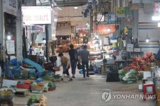 한산한 광주 양동시장