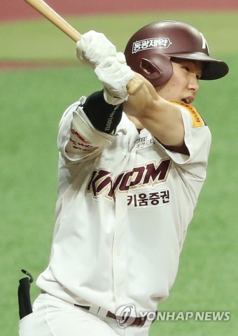 키움 김혜성, 만루에서 삼진
