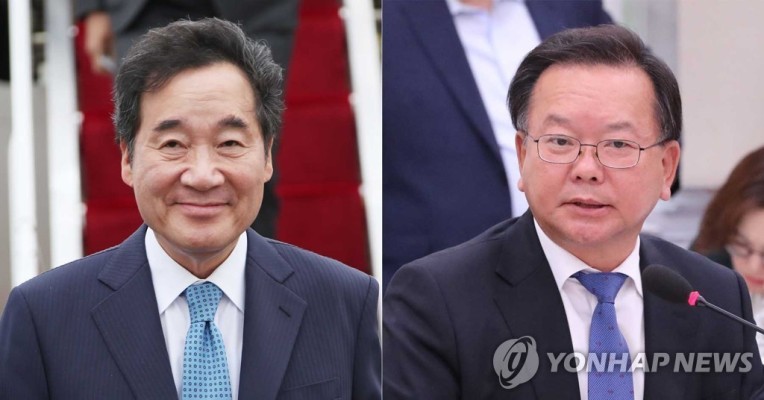 '위기 극복' 앞세운 이낙연…'정권 재창출' 외친 김부겸 | 포토뉴스