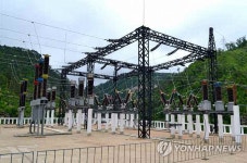 북한 어랑천 ４호 발전소 완공 모습