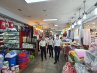 광주 서부소방, 전통시장 현장 지도 방문