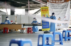 검사자 줄어든 광주 북구 선별진료소