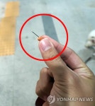 애견 간식에 박힌 바늘