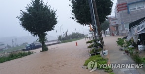 하천으로 바뀐 도로