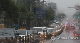 동부간선도로 전면통제 여파, 출근길 교통정체