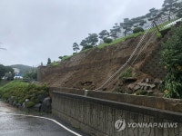 김포 통진읍, 공장 인근 축대 무너져…임시 복구작업