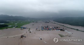 물에 잠겨버린 철원 이길리