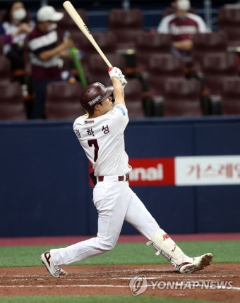 키움 김하성의 3점 홈런!