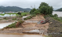 이길리 수해의 흔적