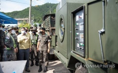 (주)대민목재 | 정경두 장관, 폭우 피해 지역 대민지원 현장 방문