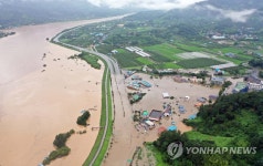 섬진강 마을 물바다