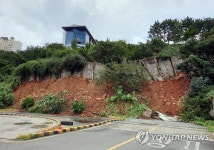 운전면허시험장에 쏟아진 토사