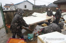 남원 수해 복구 나선 35사단 장병