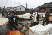남원 수해 복구 나선 35사단 장병