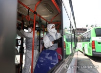 시내버스 소독 꼼꼼하게