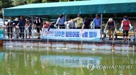 소양강으로 방류되는 향토 어종