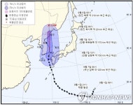 태풍 하이선 영향…대전·세종·충남 강한 비바람