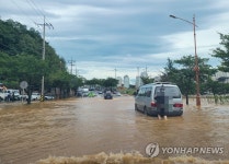 침수된 삼척중학교