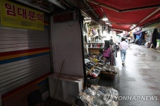 문 닫은 남대문시장 가게