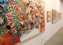 2020 인사동문화축제에 전시된 조영남의 그림