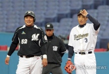 지바 롯데 활약당시 이승엽과 한 경기에 선 김태균