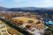 단풍 물든 임실 관촌면 사선대