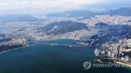에어부산 목적지 없는 비행에서 바라본 광안리