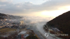 물안개가 빚어낸 풍경