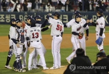 준PO 1차전, 4대 0으로 두산 승리