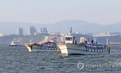 동해안대교 건설 구간 횡단
