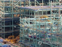 삼척 석탄화력발전소 공사장서 붐대 넘어져