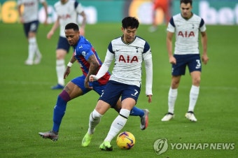 토트넘 선두 수성 어시스트한 손흥민, C.팰리스전 '킹' 선정