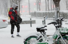겨울왕국으로 변한 광주