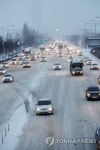 폭설 속 출근길