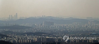 미세먼지 보통에도 서울서 인천 송도 보여
