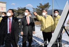 구례 수해 복구 현장 찾은 국민의힘 지도부