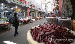 한산한 광주 양동시장
