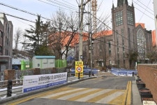 서울 양천구 남명초 앞 도로 20년만에 완공 예정