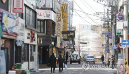 한산한 충북대 대학가