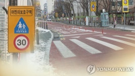 초등학교 앞 횡단보도서 어린이 차로 친 60대 집행유예