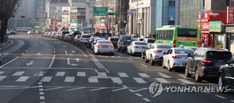 광화문광장 인근 자하문로도 정체