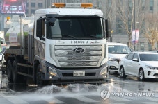 서울 도심 도로 물청소