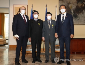 한국인 참전용사 2명, 프랑스 군사훈장 받는다